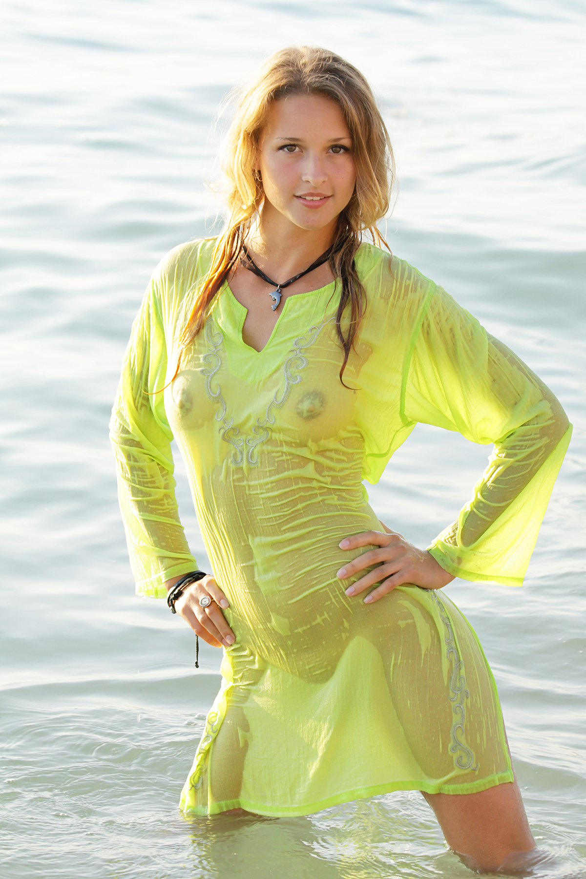 Sexy Skinny Teen Toxic A on the Beach by Angela Linin for Metart - Pic #2
