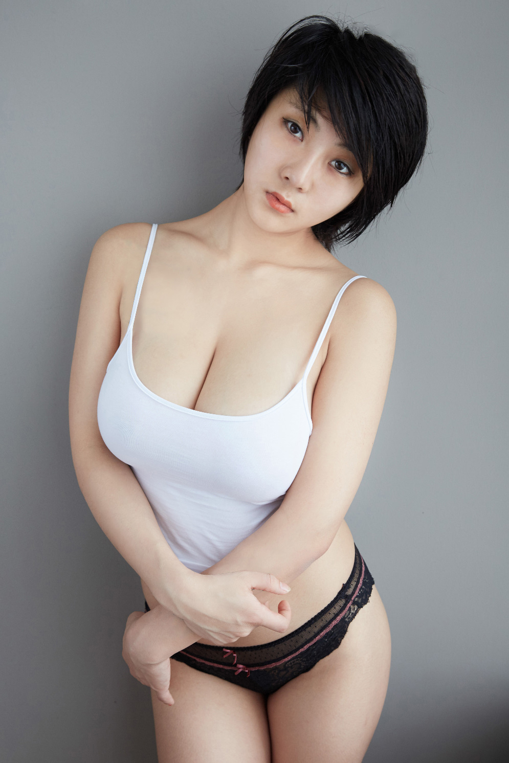 'Wet White Bodysuit' with Yoyo via All Gravure - Pic #11