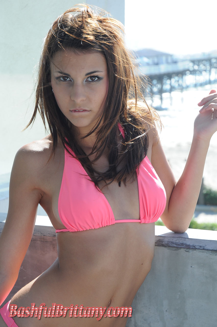 Bashful Brittany Pink Bikini Pier - Pic #19