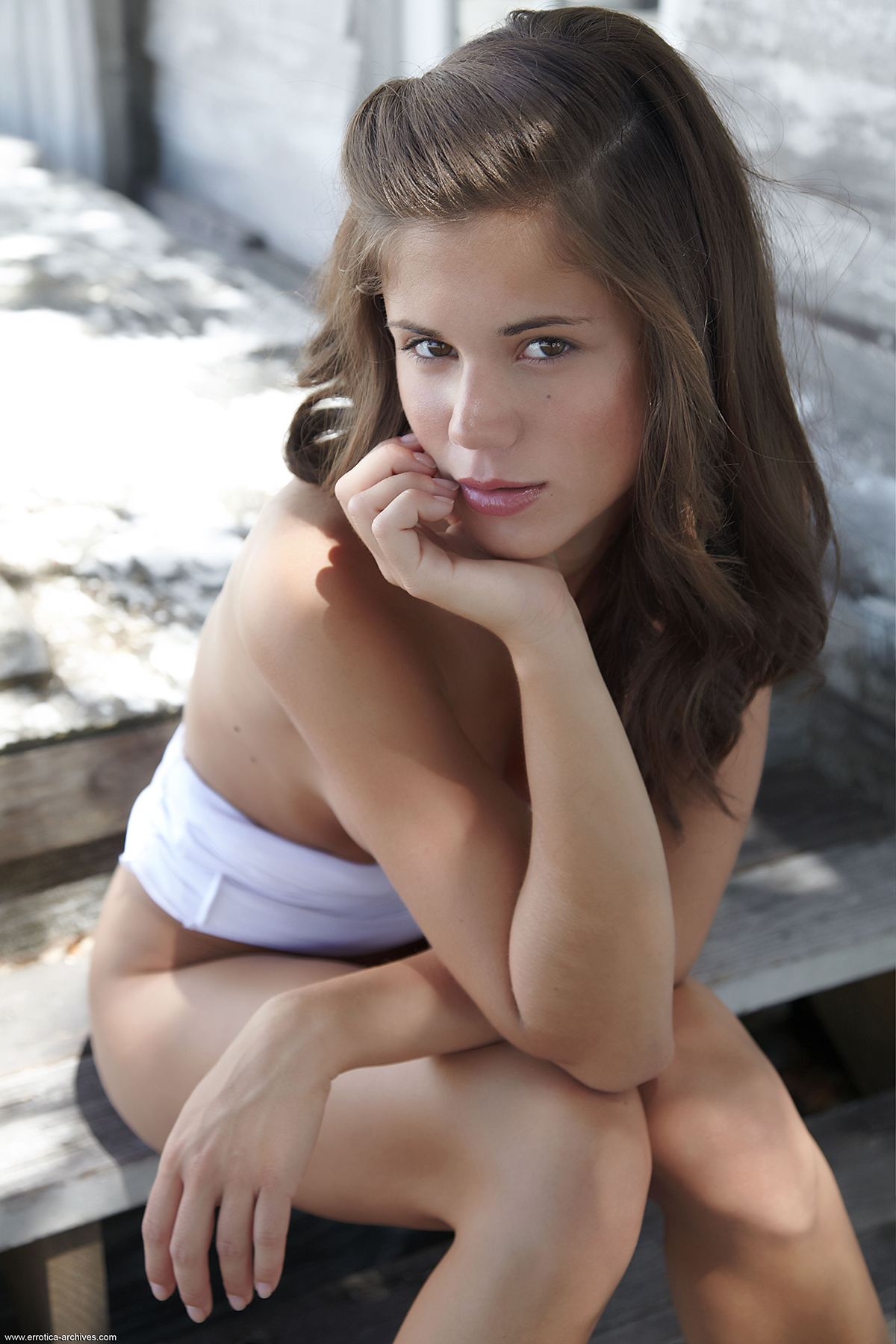 Innocent Brunette Little Caprice Via Errotica-Archives - Pic #1