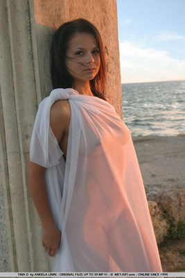 Sexy Brunette In The Sunset - Pic #01