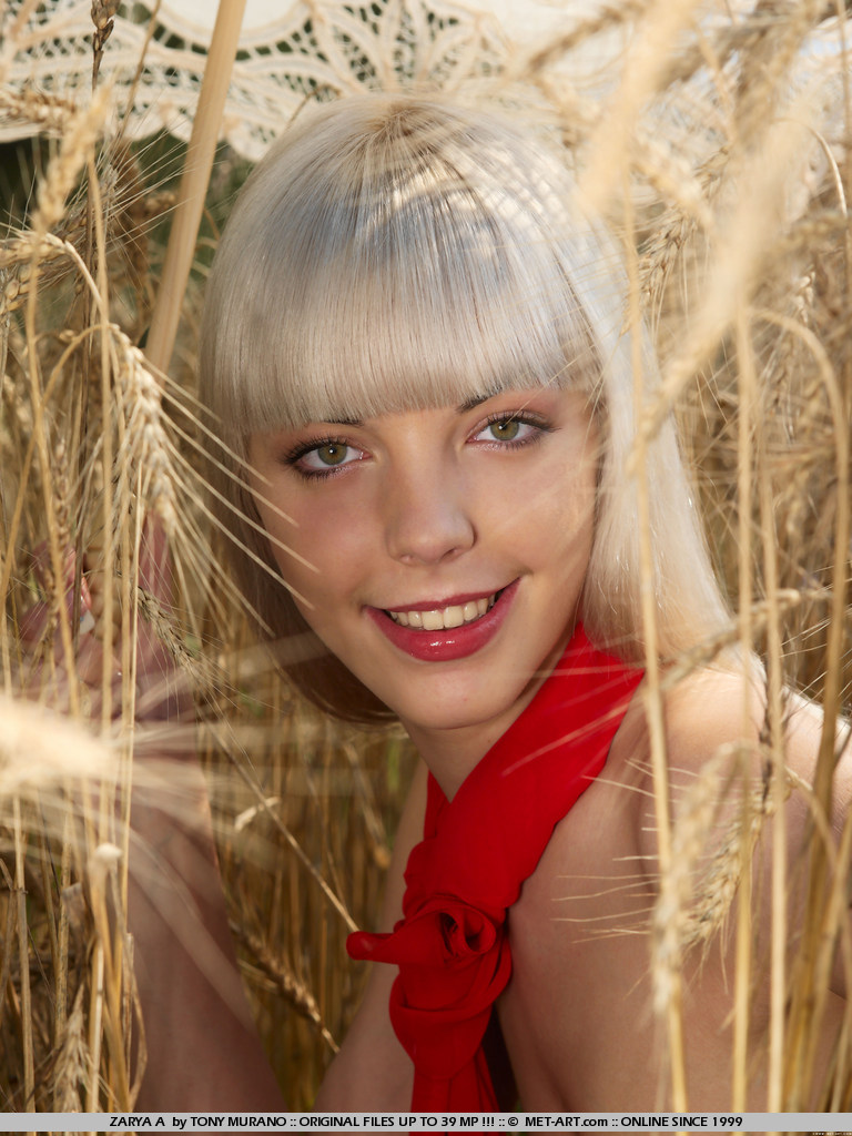 Blonde Teen In The Field - Pic #2