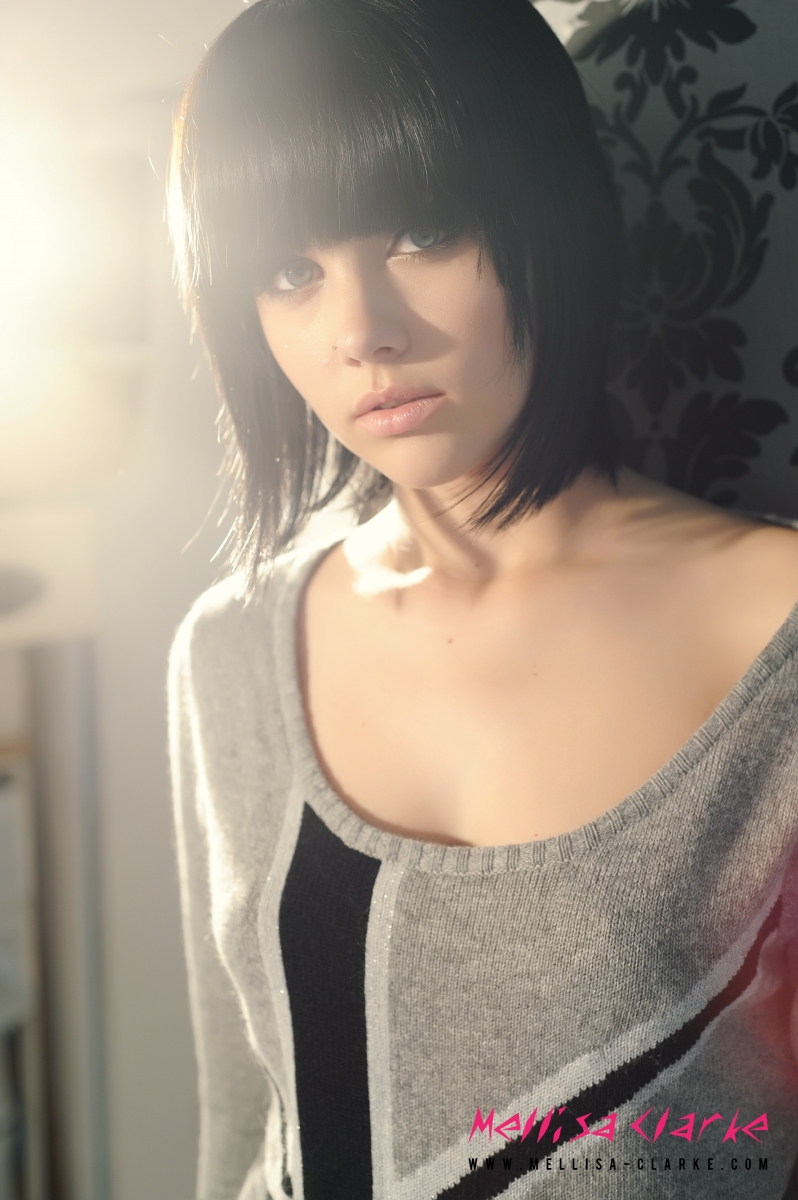 Glamorous Teen Mellisa clarke in Black Lace Pants - Pic #2