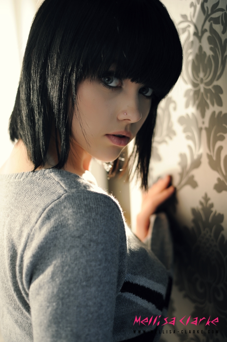 Glamorous Teen Mellisa clarke in Black Lace Pants - Pic #20