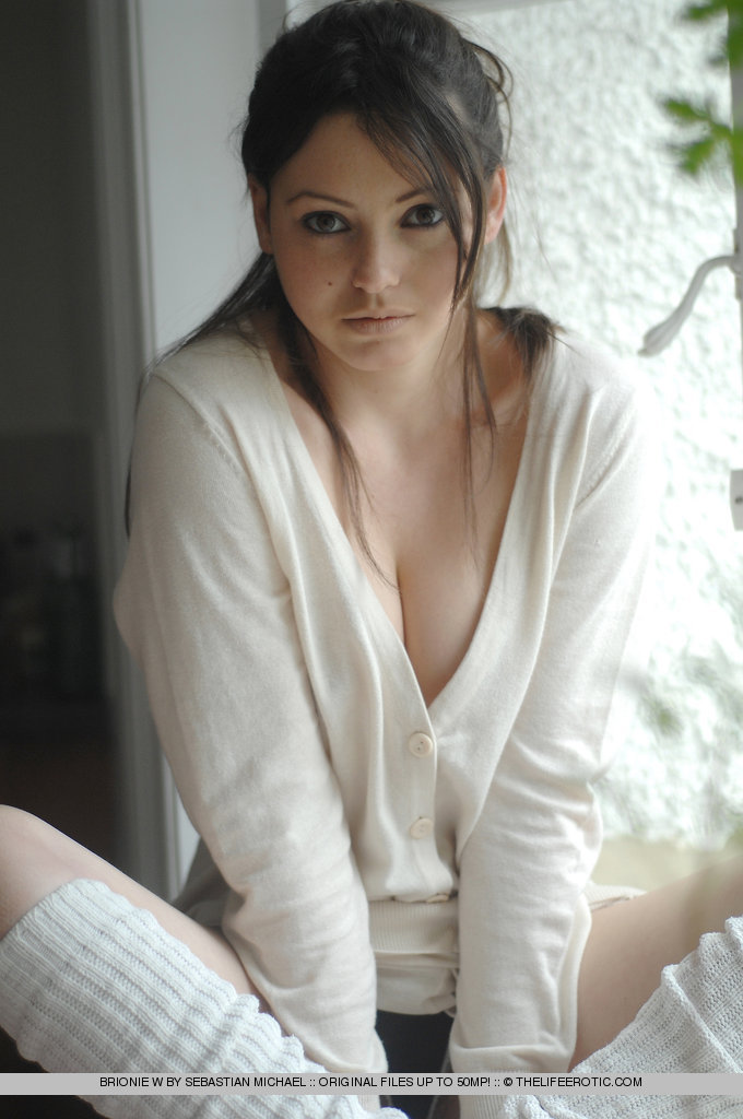Brionie W in White for The Life Erotica - Pic #19