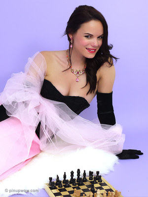 Opening Gambit starring Mia For PinupWow - Pic #01