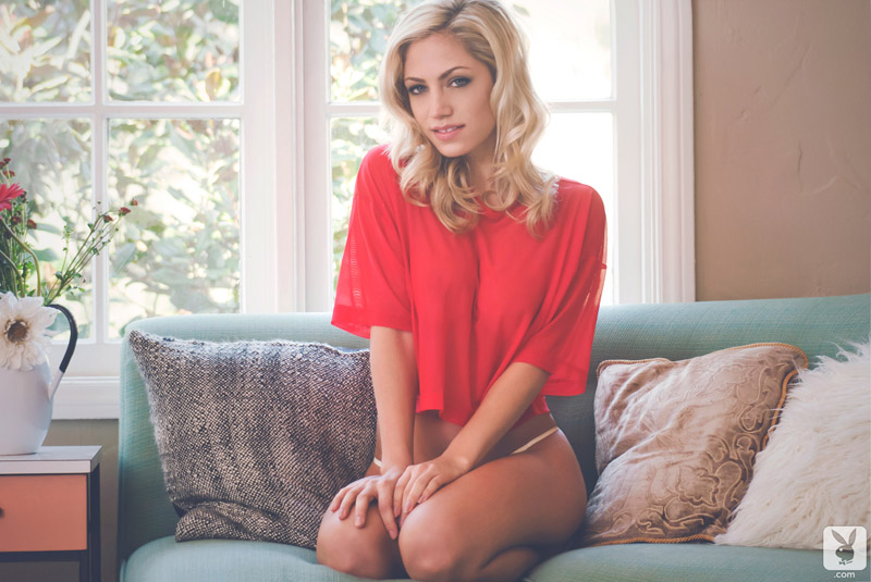 Jade Brice in Her Living Room for Playboy Girls - Pic #19