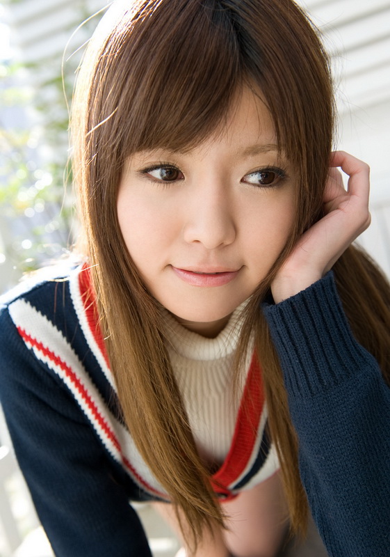Sexy and cute Japanese av idol Miho Inamura undresses her sexy school uniform for SexAsian18 - Pic #5