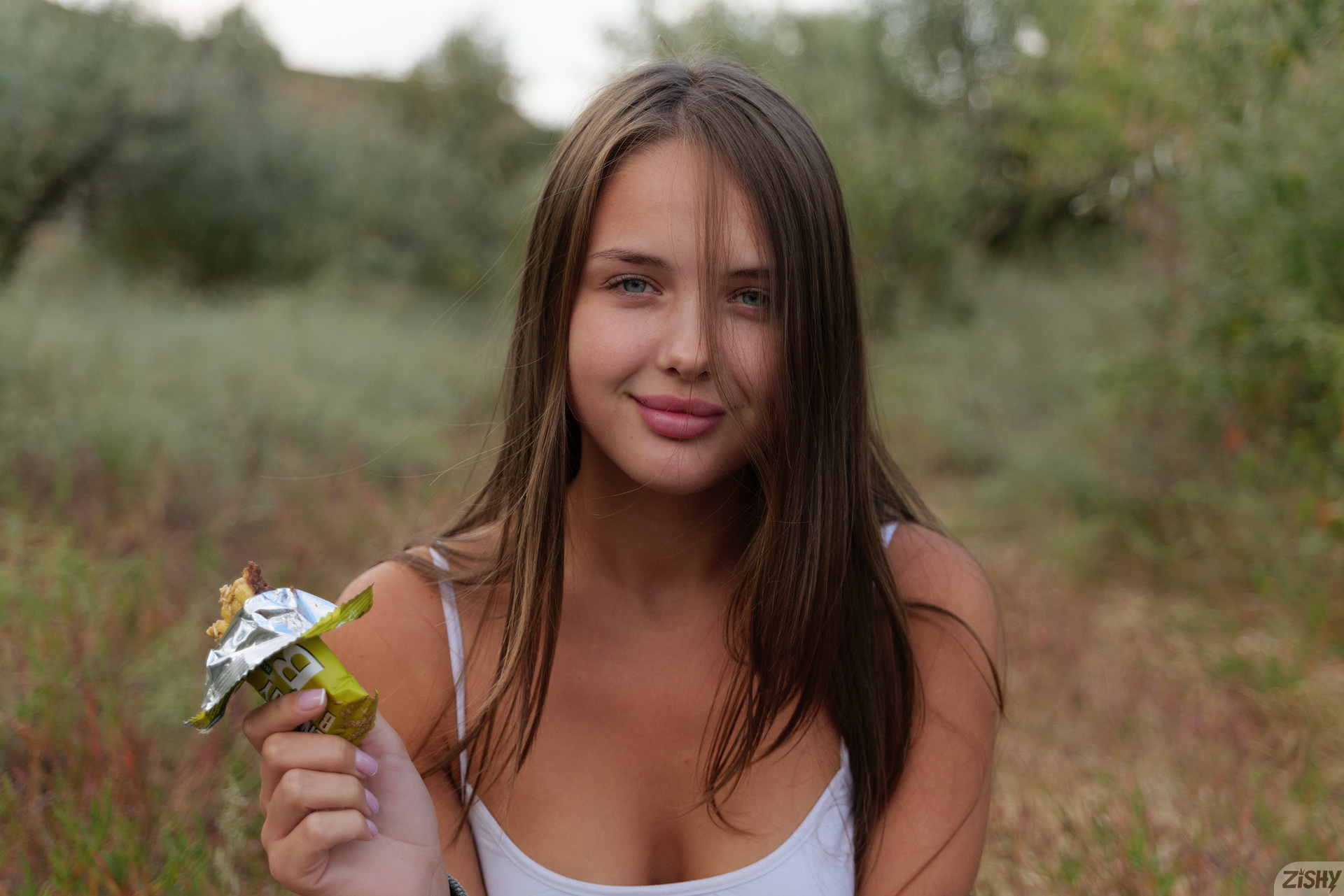 'Hot Hiker' with Olya Derkach via Zishy - Pic #11